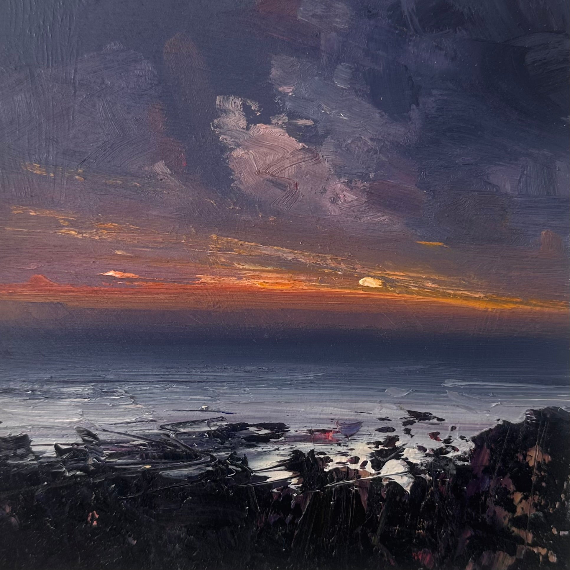 Richard K Blades sunset painting