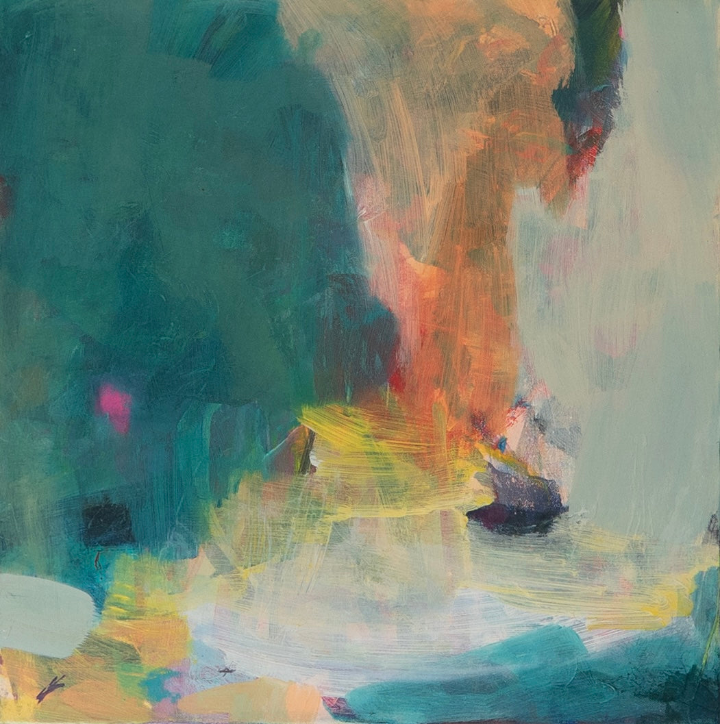 Abstract acrylic painting available at Norfolk Art Gallery The Point Contemporary