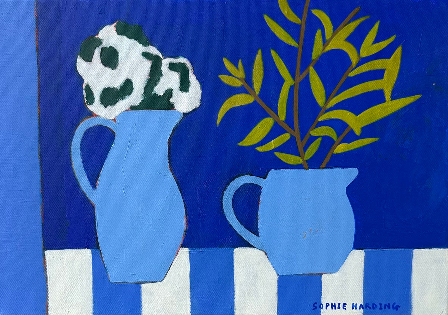Sophie Harding: Blue Jugs & Foliage