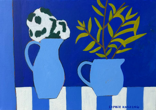 Sophie Harding: Blue Jugs & Foliage