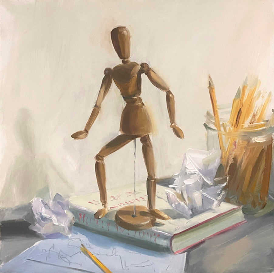 Tushar Sabale: Wooden Mannequin in the Window