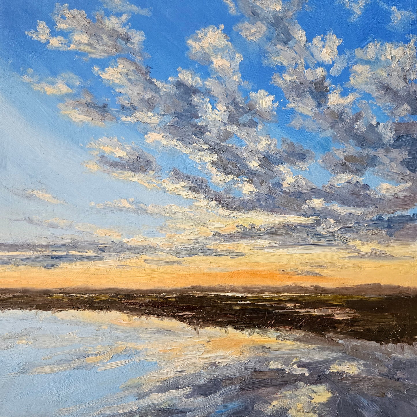 Sarah Burt: Sunset over the Marshes