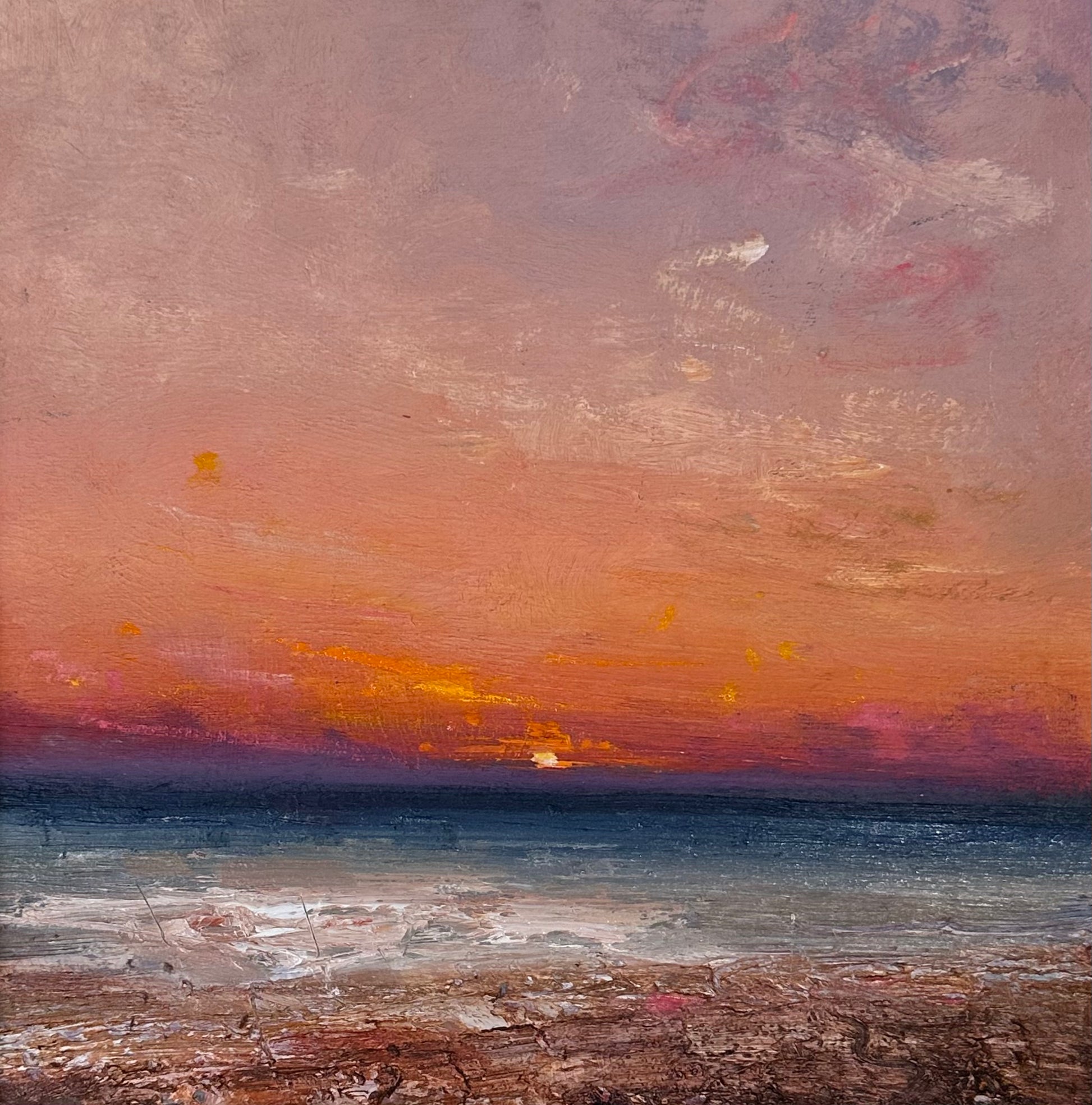 Oil on panel by Richard K Blades. Available from the Point Contemporary Art Gallery in Cromer, Norfolk UK.