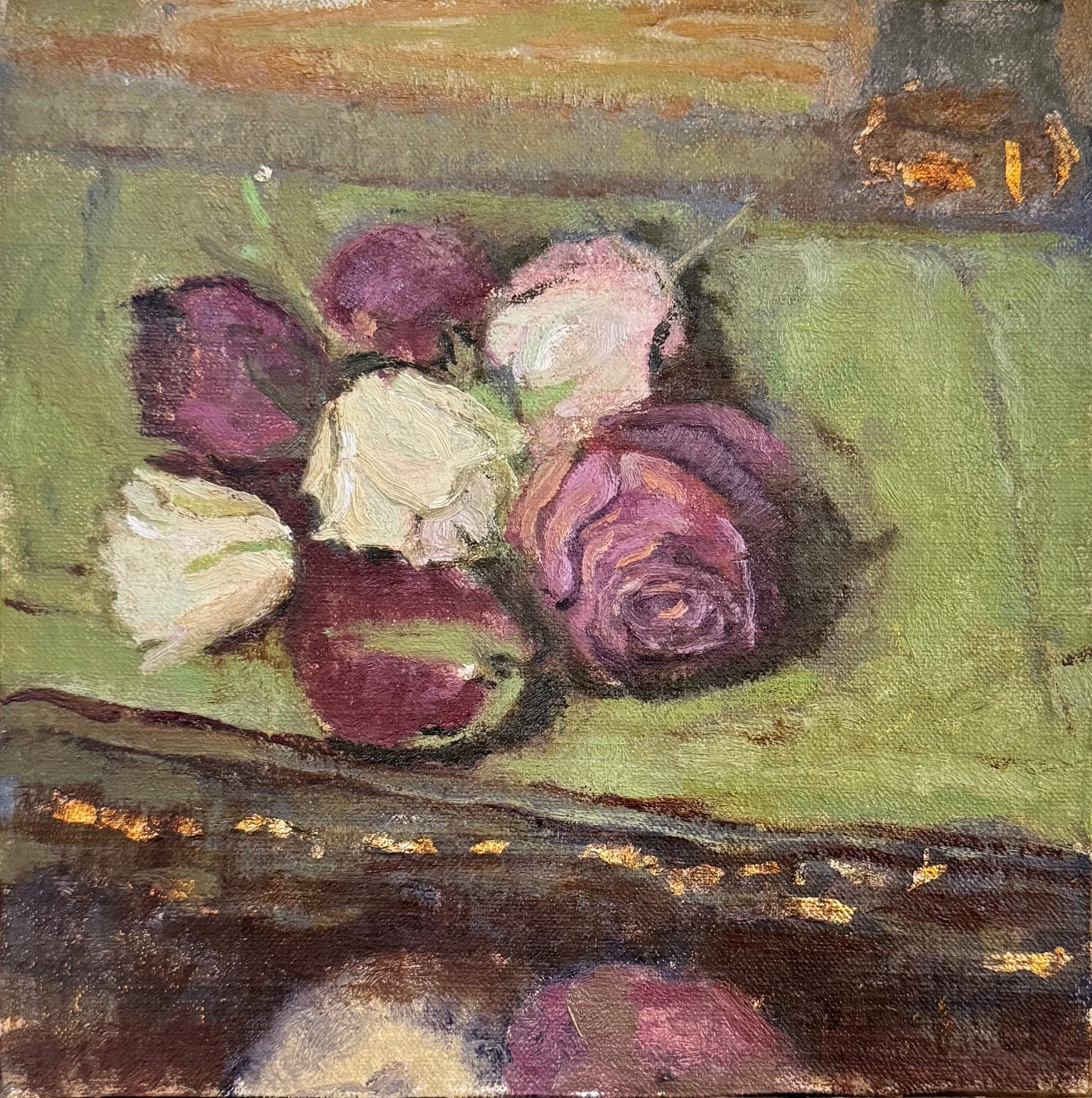 Rachel Hertz : Dried Roses and Gold