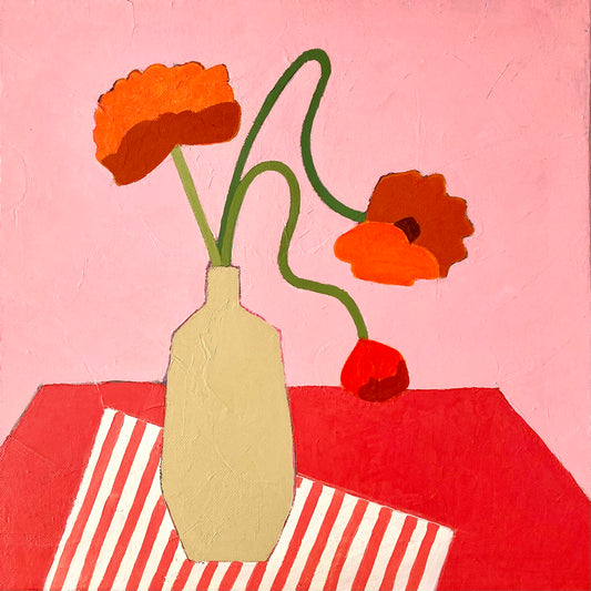 Sophie Harding - Blooms on a Red Table