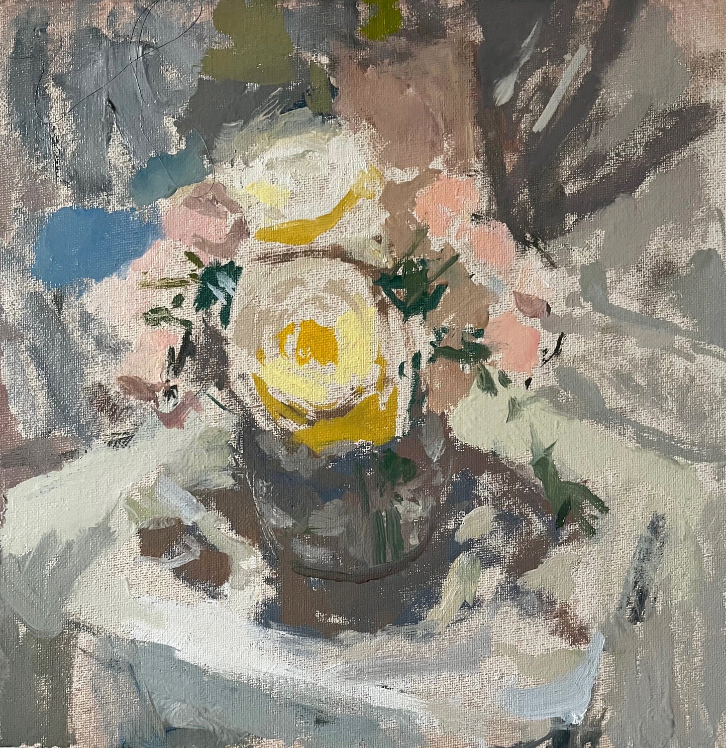 Daniel Shadbolt - Small Floral At Night