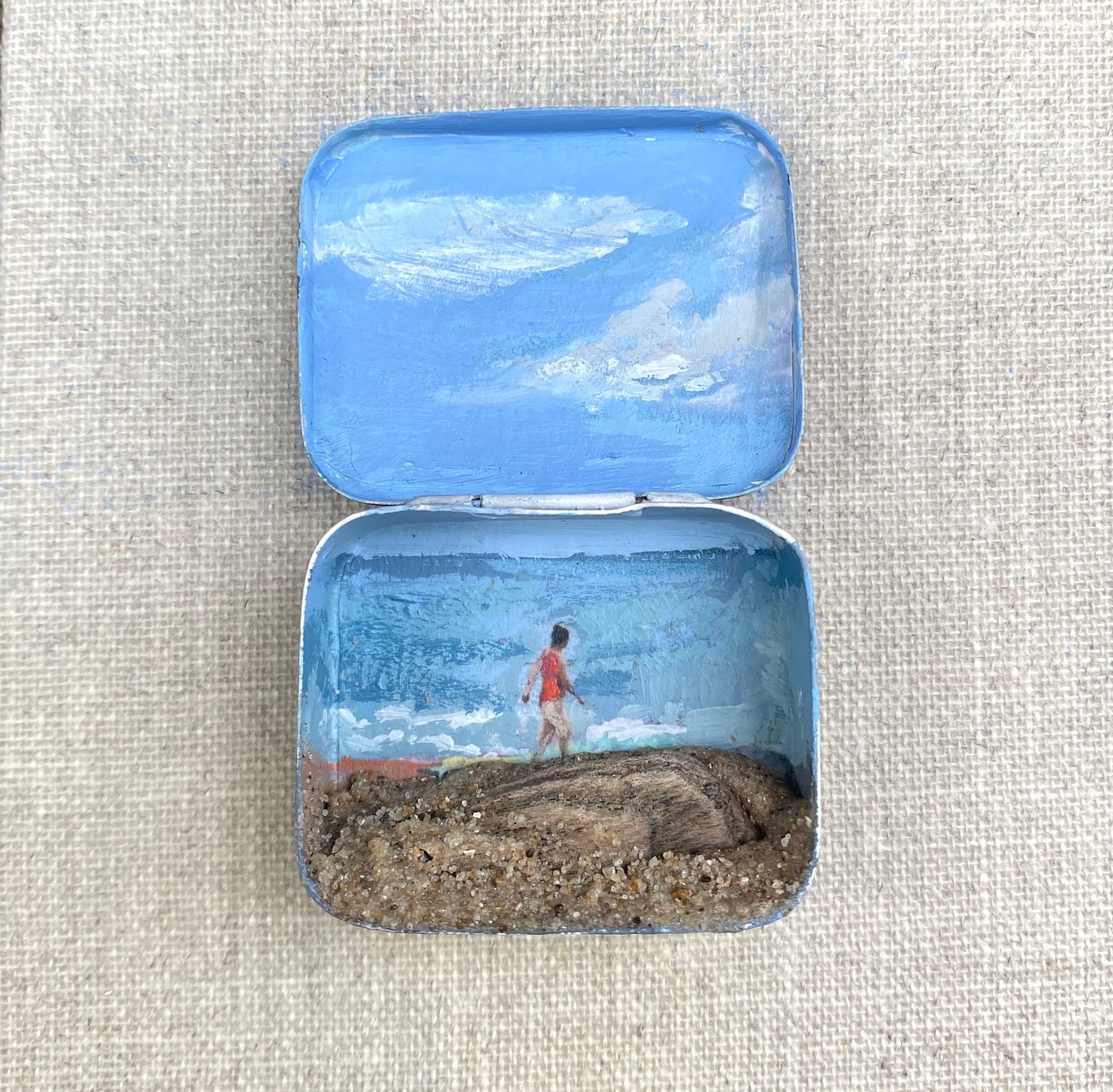 Jayne Stokes : The Swimmer, Cley, Norfolk
