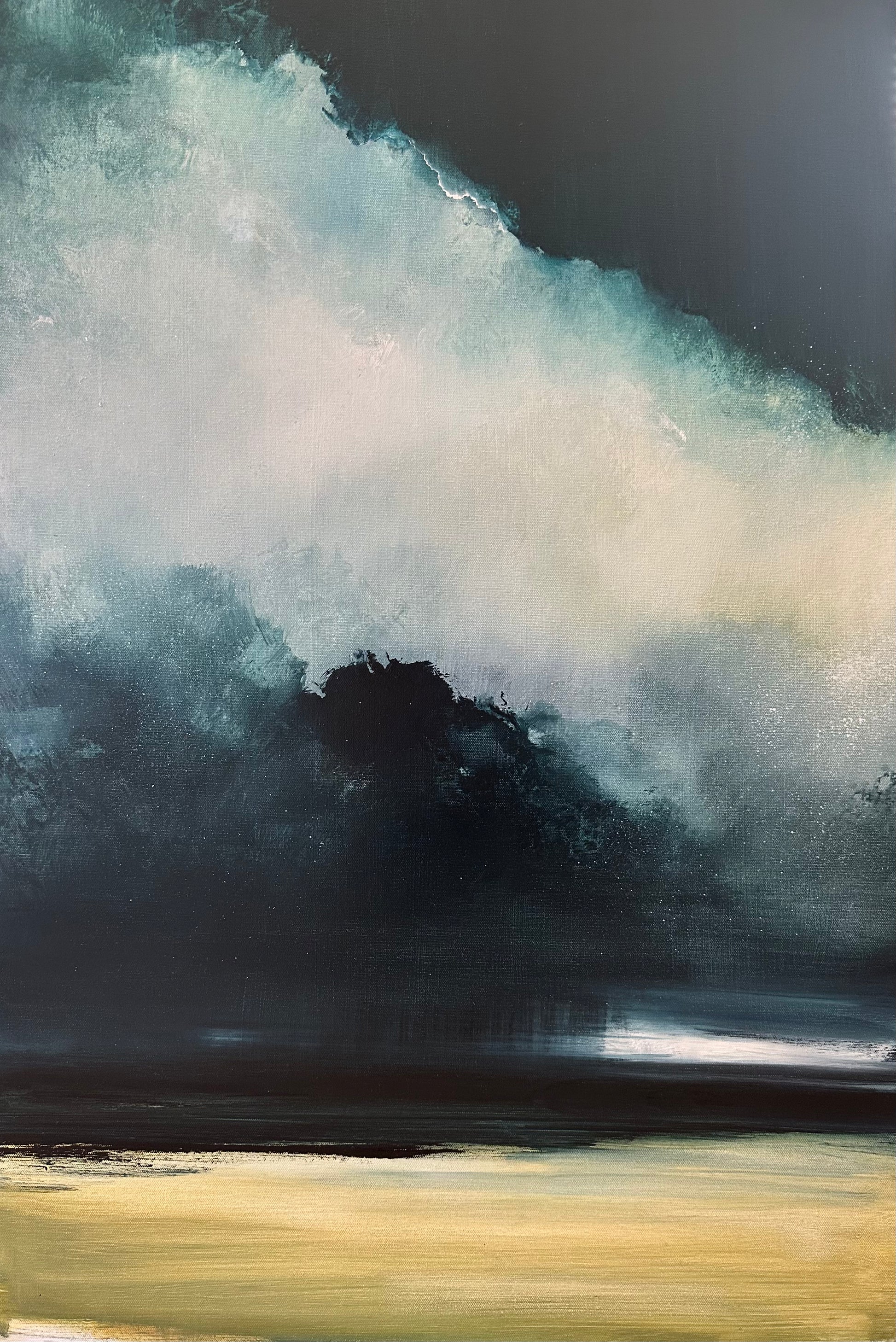 Oil on canvas by Mark Stopforth. Available from the Point Contemporary Art Gallery in Cromer, Norfolk UK. Across the Sands