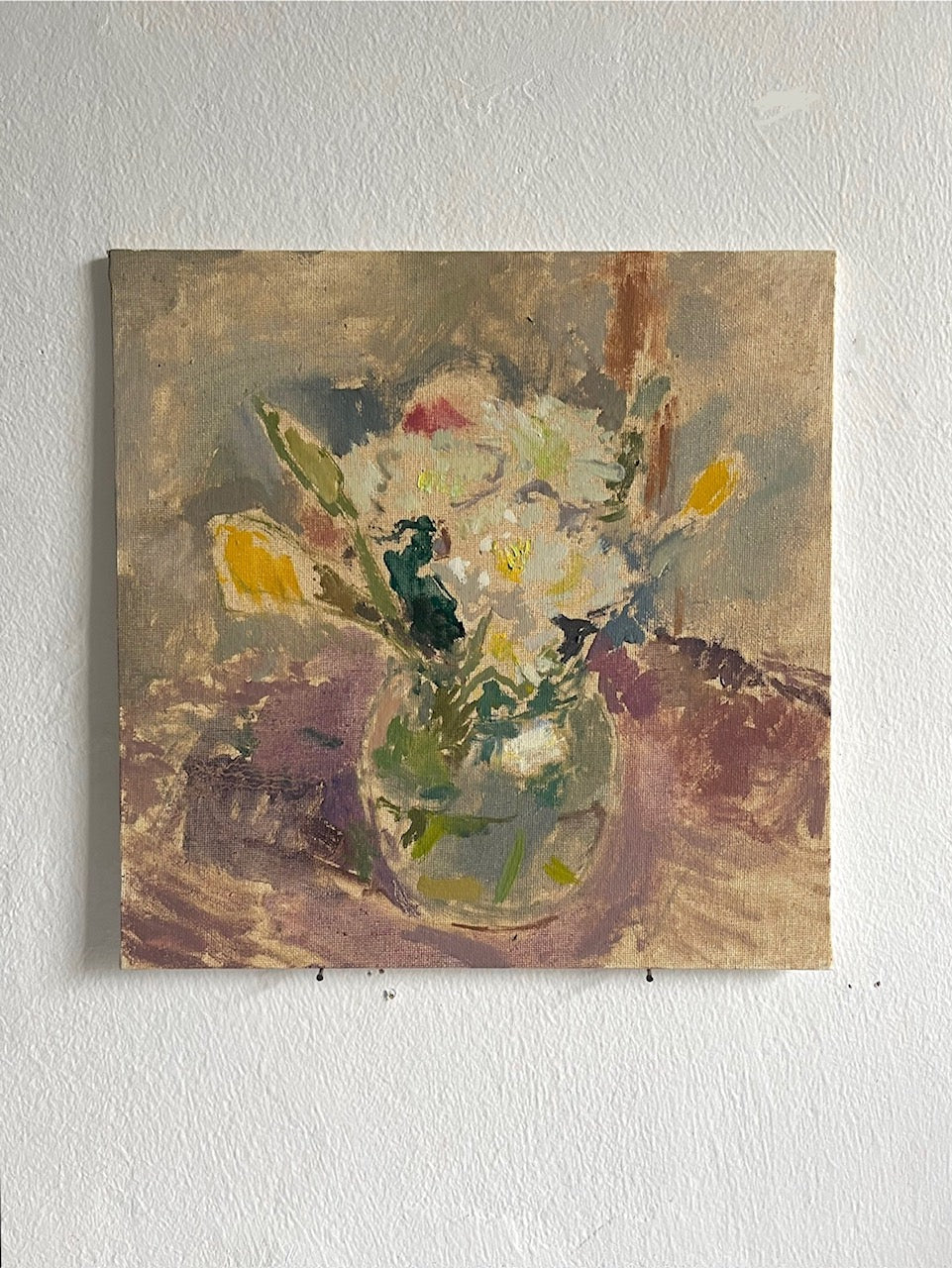 Daniel Shadbolt - Small Floral In A Glass Jar