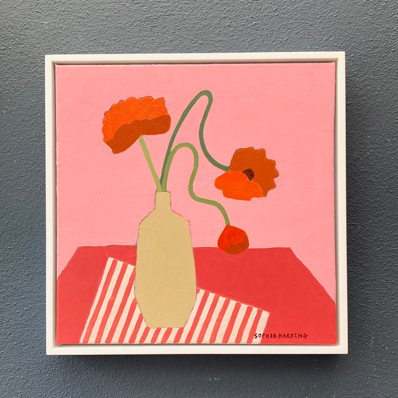 Sophie Harding - Blooms on a Red Table