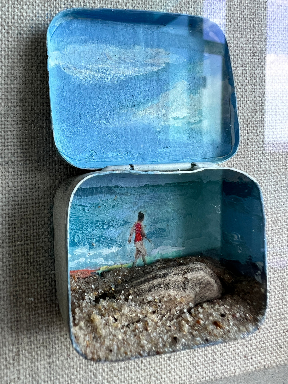 Jayne Stokes : The Swimmer, Cley, Norfolk