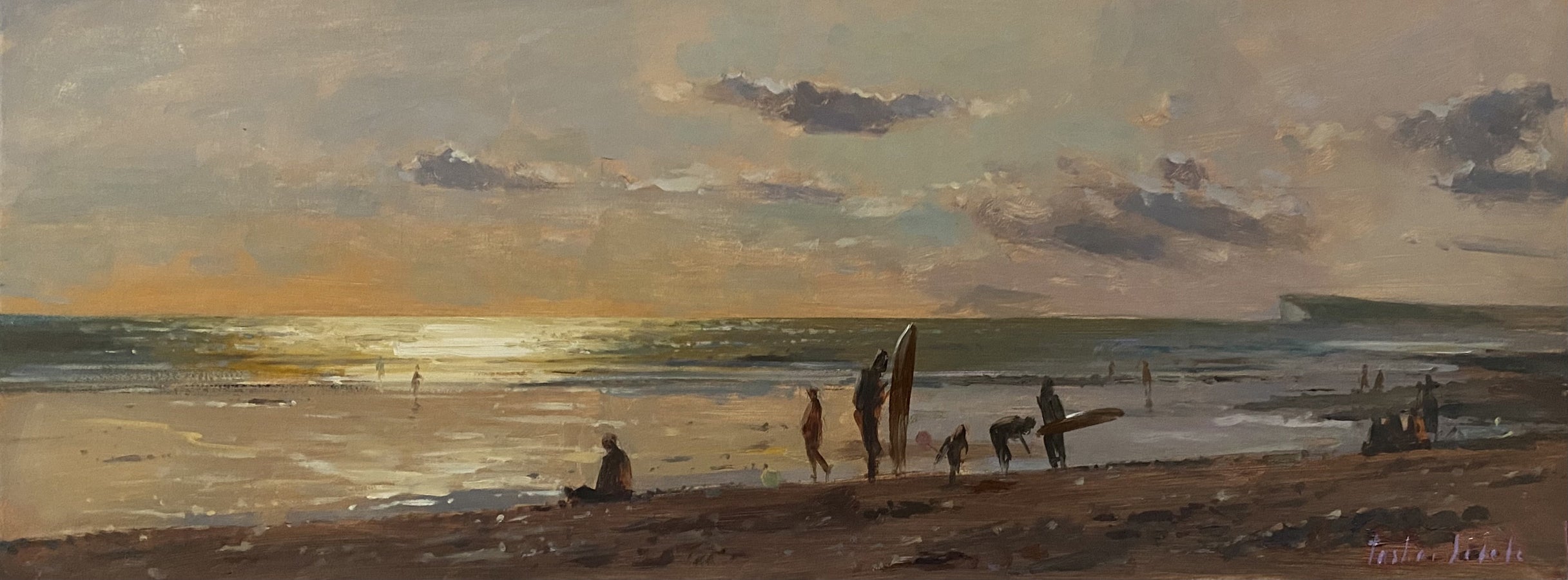 Tushar Sabale: Surfers on the Beach – The Point Contemporary