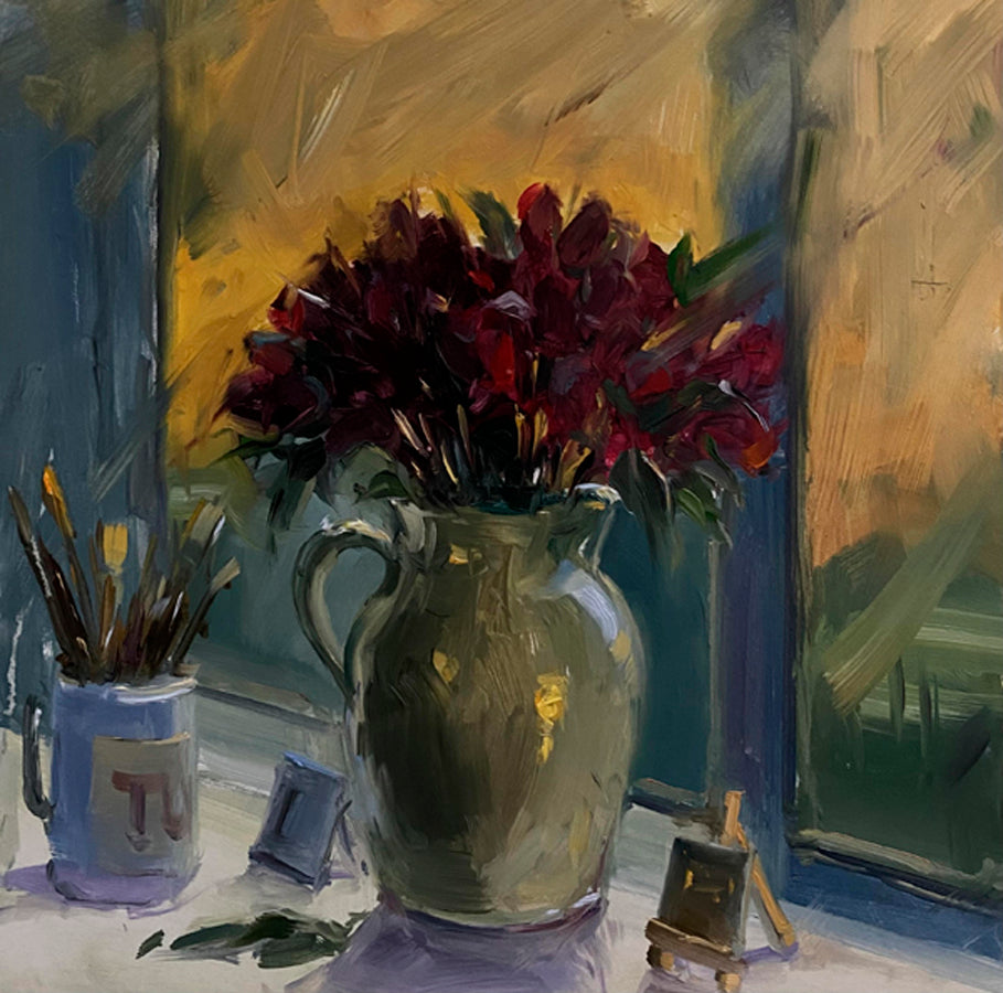 Tushar Sabale: Anniversary Rose Buds in the Window