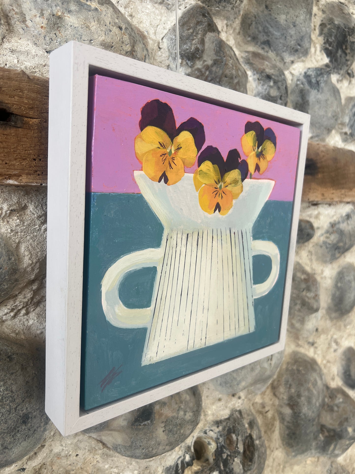 Gabriella Buckingham: Pansies in a Vase