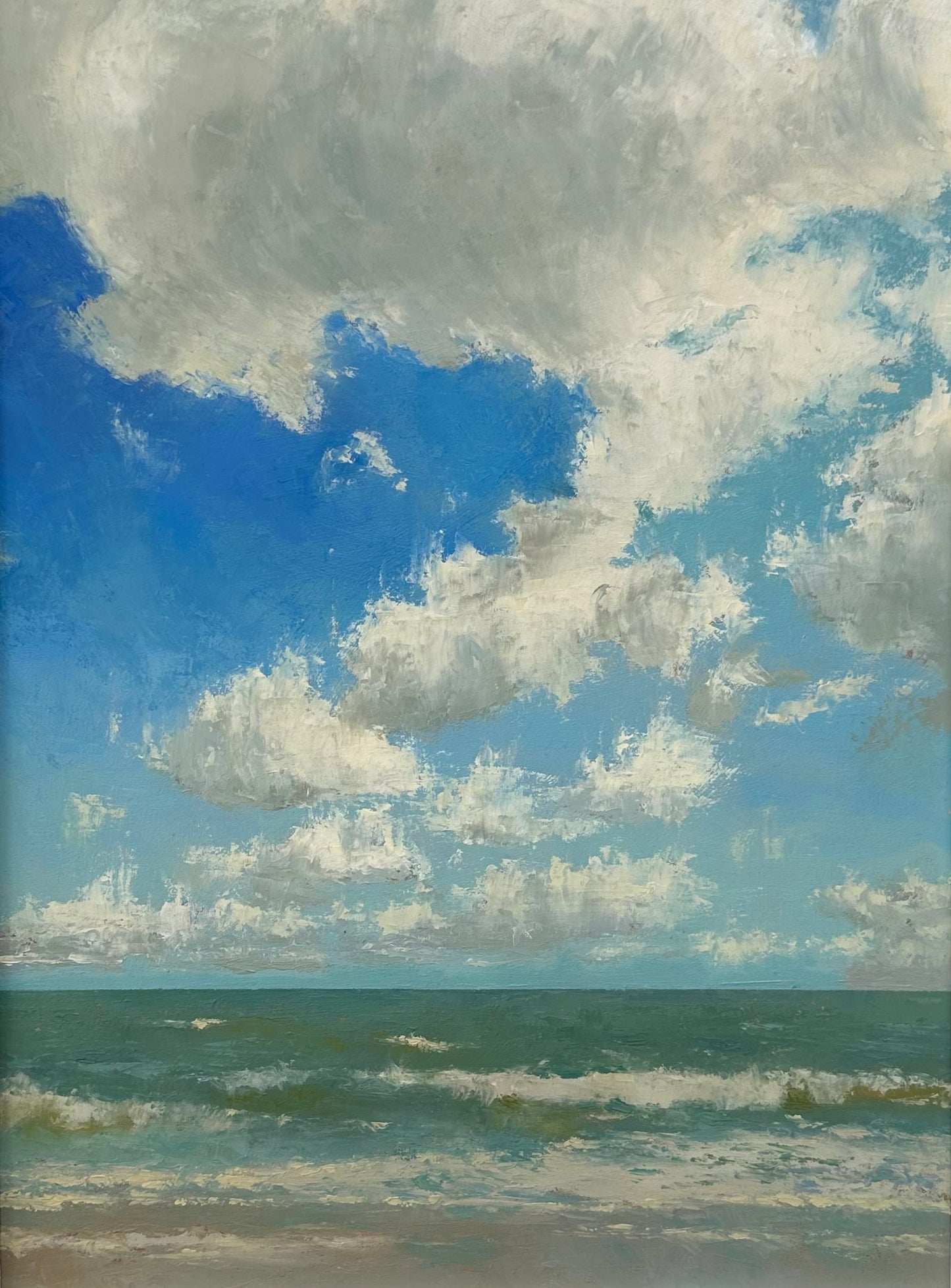 Kester Crawford Oil painting available from  The Point Contemporary Art Gallery in Cromer Norfolk