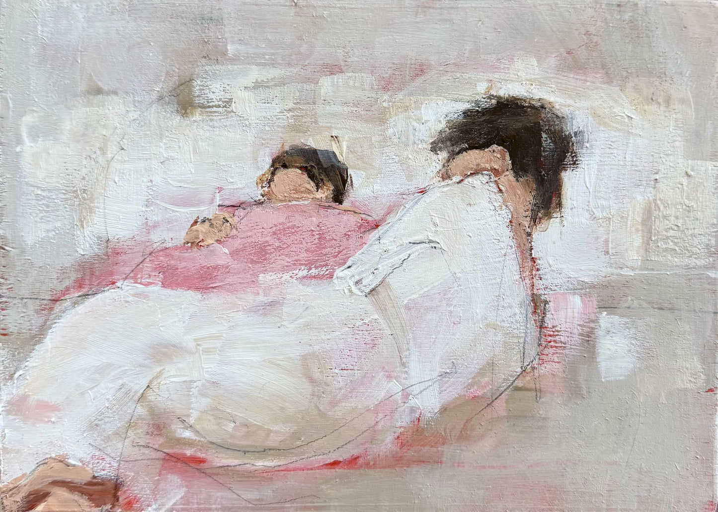 Caroline Hillier : Mother and Child Sleeping