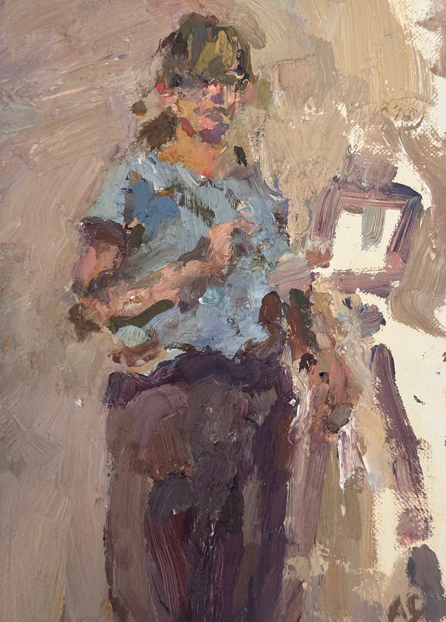 Amanda Coleman: Self Portrait and Paints