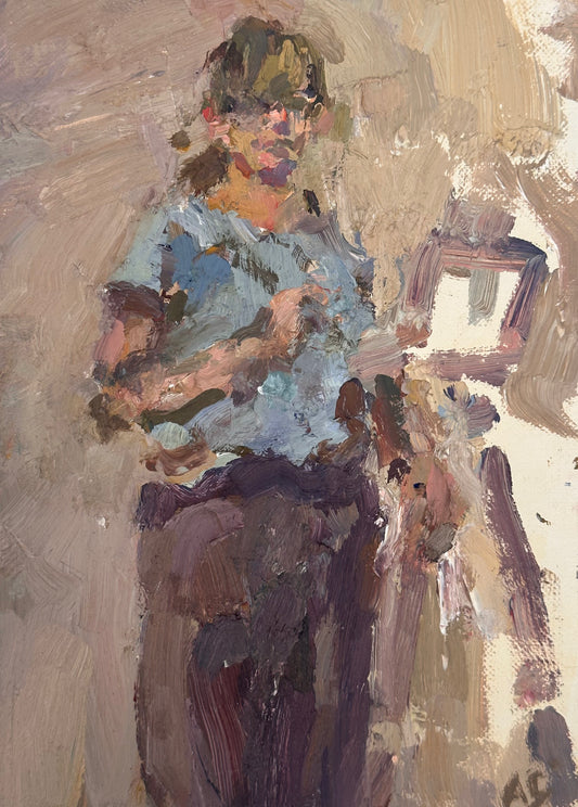 Amanda Coleman: Self Portrait and Paints